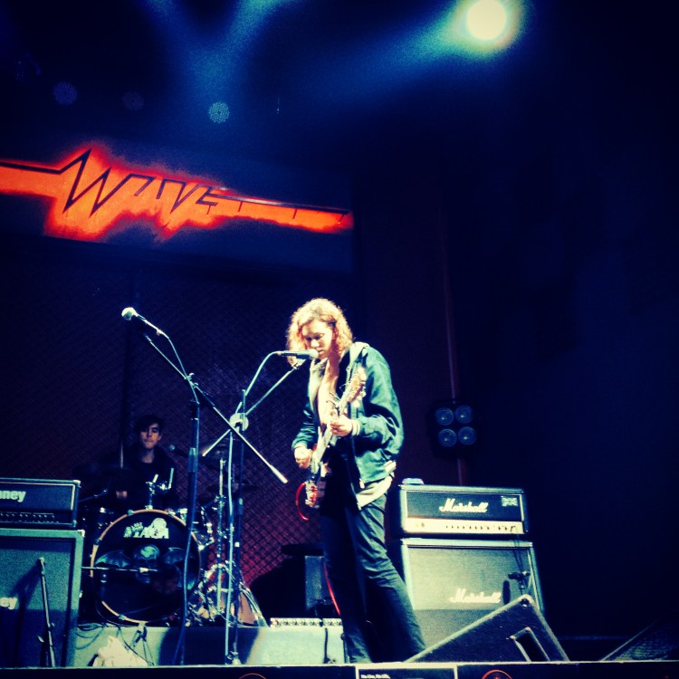 Sound checking at Wave Livehouse in Suzhou on a v. high stage