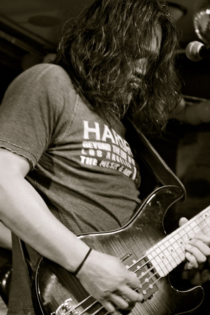 Gu Zhong keeping it steady on bass