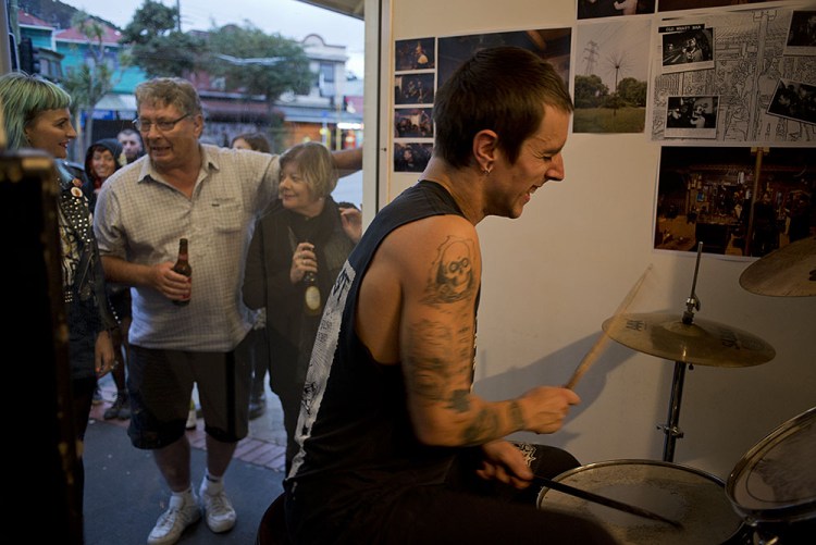 Johnny and the Felchers, performing at Black Coffee for the Beijing Daze launch.