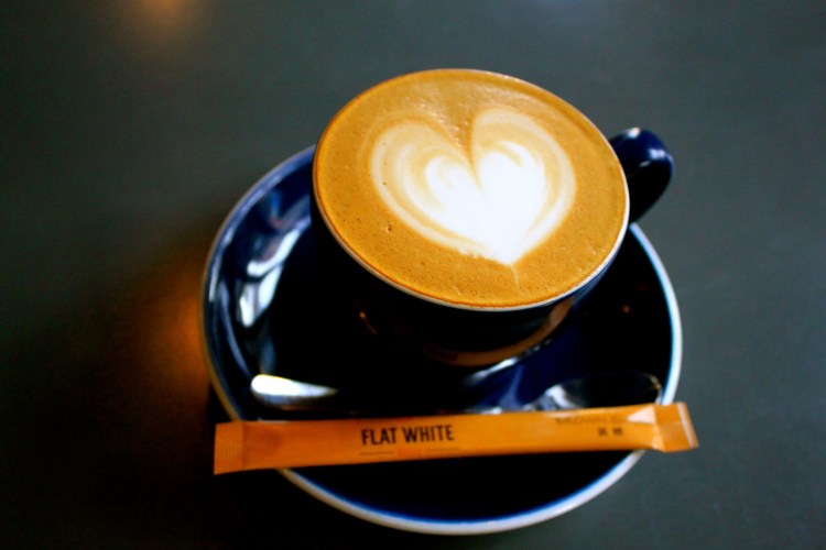 A divine Flat White. 'Super' beans from Rickshaw Roasters and fresh Wondermilk.