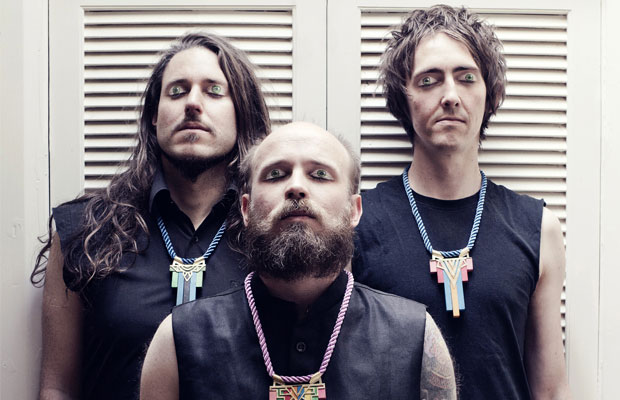 L-R: David Morrison aka Alphabet head (Turntables / Electronics), Jonny Marks (Throat) and Ben Knight (Drums). Image from Undertheradar.