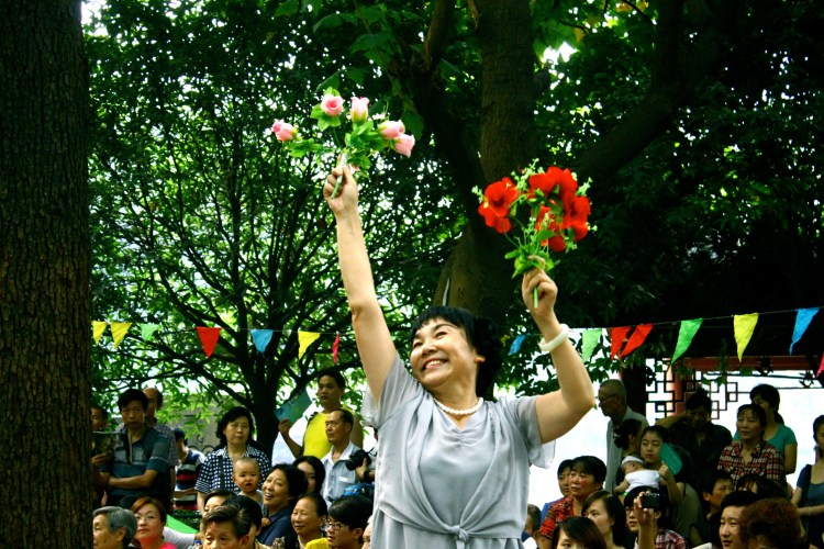 A regular Saturday at People's Park, Chengdu.